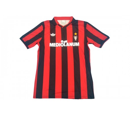 AC Milan 90/91 Home Red&Black Soccer Jersey